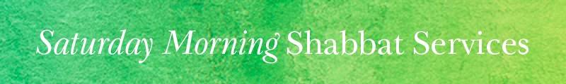 Banner Image for Shabbat Morning Service (ONLINE ONLY)